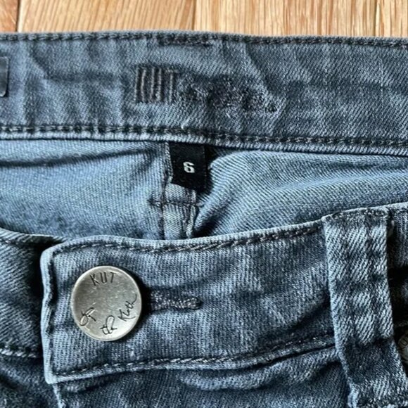 Kut from the Kloth Jeans Womens 6 Gray Elle Stiletto Skinny Mid Rise Ladies - Picture 4 of 10